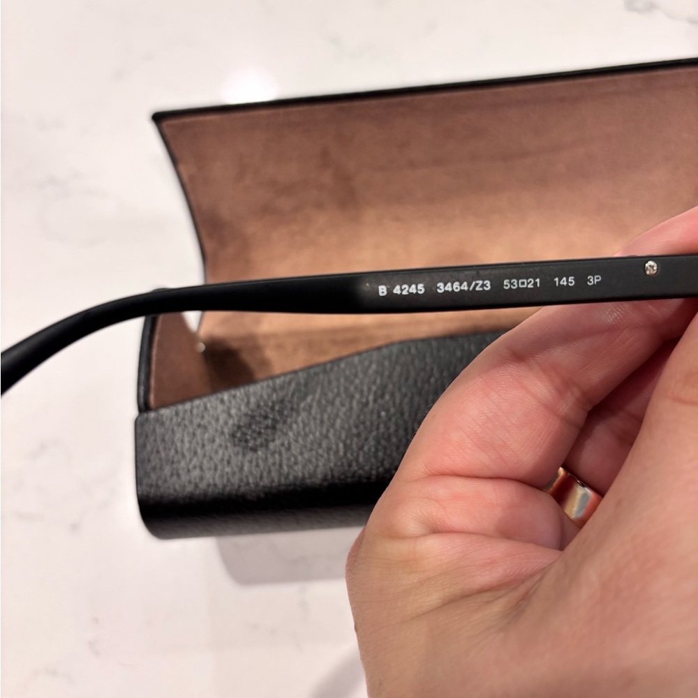 Burberry Black Round Sunglasses - Picture 11 of 14